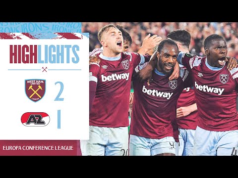 West Ham 2-1 AZ Alkmaar | First Leg Advantage Secured | Europa Conference League Highlights