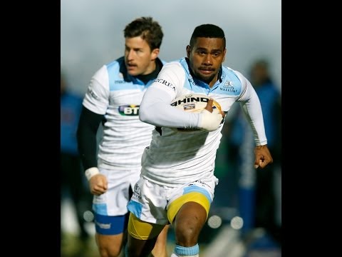 Nikola Matawalu picks & dives over for Try - Leinster v Glasgow Warriors 1st March 2014