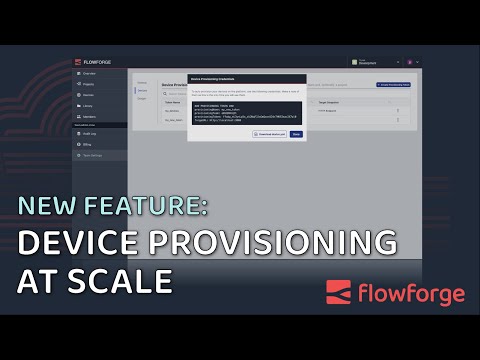 FlowForge Feature Demonstration - Device Provisioning