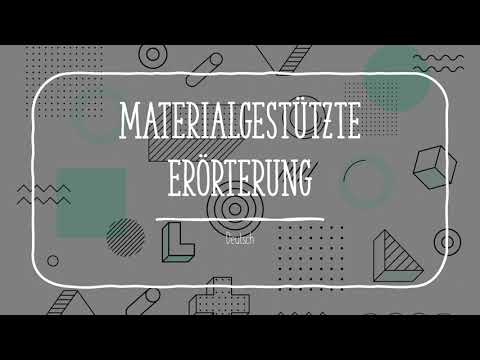ALLES wichtige für die Materialgestützte Erörterung