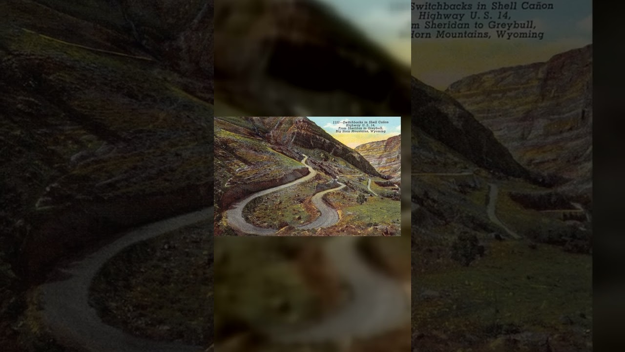 Sanborn Souvenir Co., Linen Postcard, Shell Cañon, Wyoming, 1930s Video