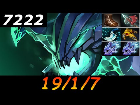 Dota 2 Outworld Devourer 7222 MMR 19/1/7 (Kills/Deaths/Assists) Ranked Full Gameplay