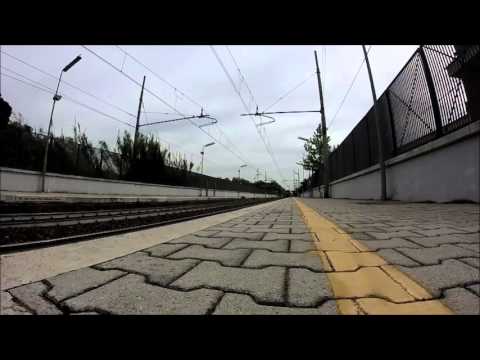 Partenza treno TAF stazione Nuovo Salario direzione Fara Sabina