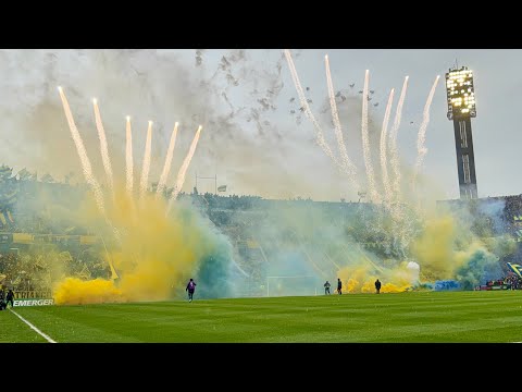 "Recibimiento Rosario Central vs. San Martín SJ. [Fecha 2 - LPF 2025]" Barra: Los Guerreros &bull; Club: Rosario Central