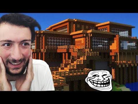 MINECRAFT'TA YENİ EVİM !! *muhammet'i trolledik hepimizi banlıyordu*
