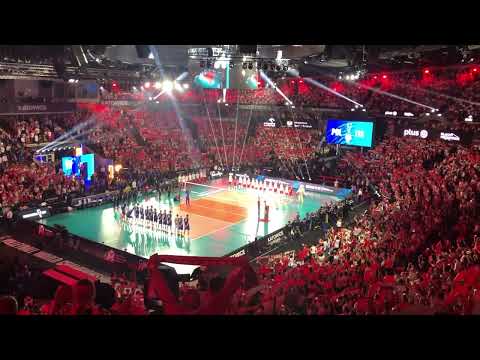 Polska Włochy Finał MŚ Spodek Hymn Narodowy 11.09.2022