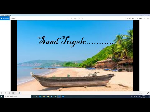 Saad Tugelo Aikuk Ailo.....MY VERSION :)  .....Konkani song with English lyrics