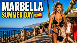 Marbella Promenade Walk 4K 🇪🇸 | Summer Evening on Spain’s Costa del Sol
