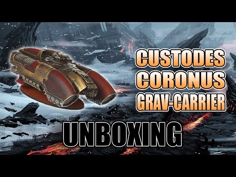 Better Than A Land Raider? Custodes Grav-Carrier Unboxing