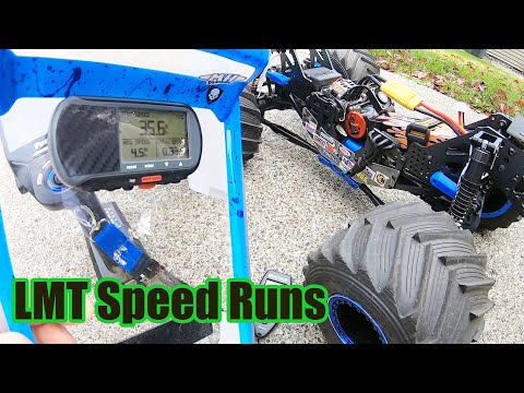 Losi LMT Monster Truck Speed Run 3s/15t pinion Tekin RX4/3300kv