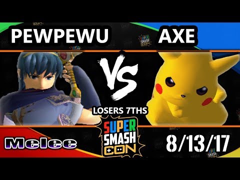 Smash Con 2017 SSBM - CLG | PewPewU (Marth) Vs. Tempo | Axe (Pikachu) Smash Melee L7