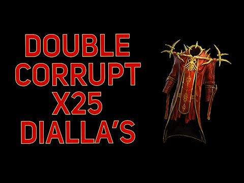 Double corrupt 25x Dialla's Malefaction. Poe gambling