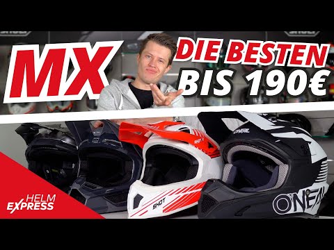 DIE BESTEN MX-HELME BIS 190€ [Motocrosshelme von FOX, O'NEAL & SHOT]