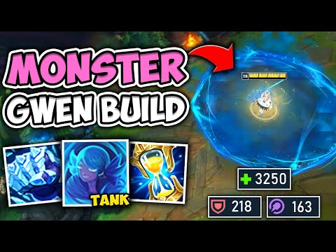 THIS GWEN BUILD MAKES YOU A MASSIVE RAID BOSS! (TANK GWEN GAMEPLAY) - League of Legends