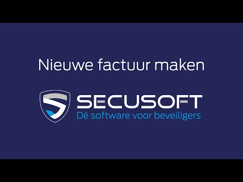 Factuurprogramma voor beveiligingsbedrijven - Secusoft, dé software voor beveiligers