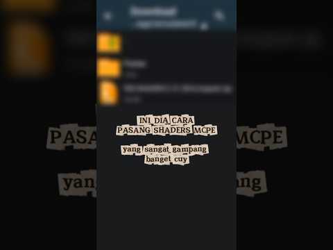 TUTORIAL PASANG SHADERS GAMPANG DI MCPE #ShadersMCPE  ‎#MinecraftBedrock