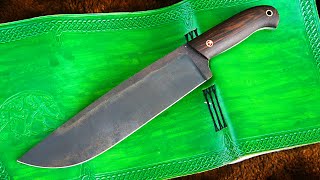 Trollsky knifemaking - Old Jeep spring leaf reforged into a knife