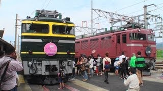 preview picture of video '[敦賀車両管理室 一般公開] EF81・ラッセル車・各種車両が集結 2012.10.14'