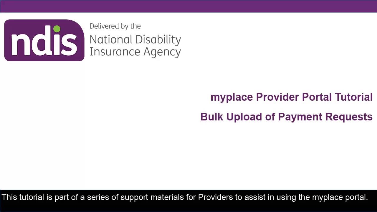 NDIS My Place Provider Portal