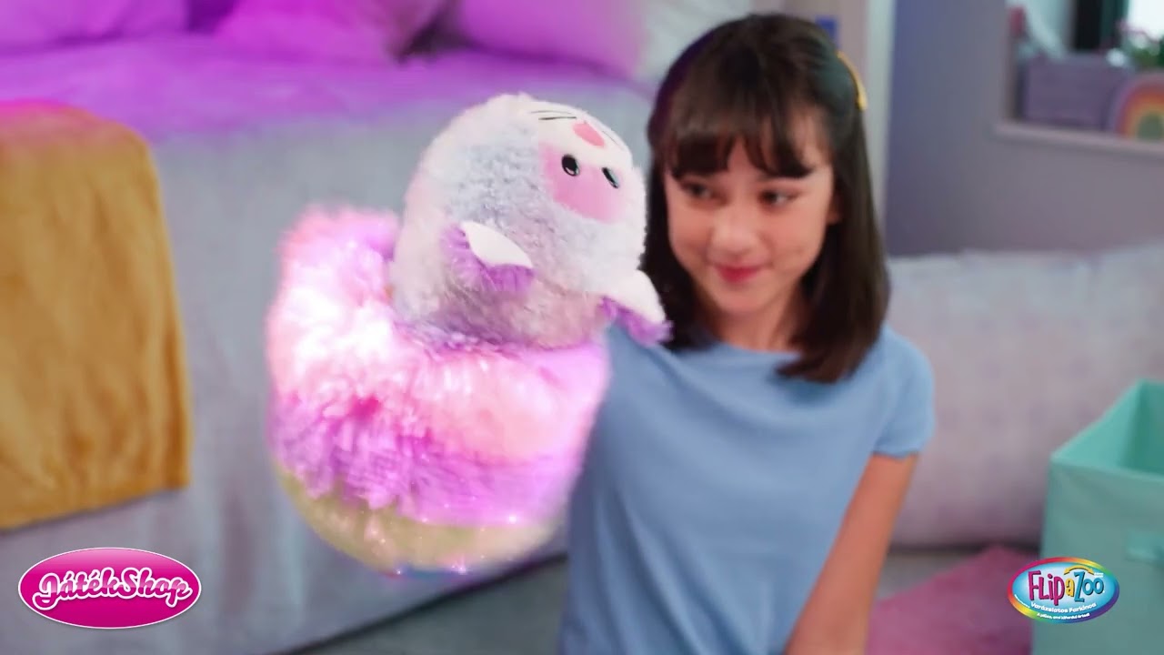 FlipaZoo: Sárkányból unikornis kifordítható 28cm-es plüssfigura videó