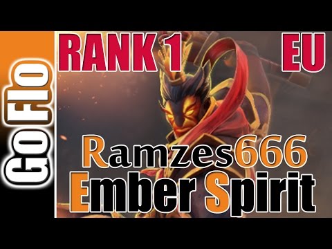 Ember Spirit Ramsez666 RANK 1 EU 8727mmr Full Gameplay 6.88b