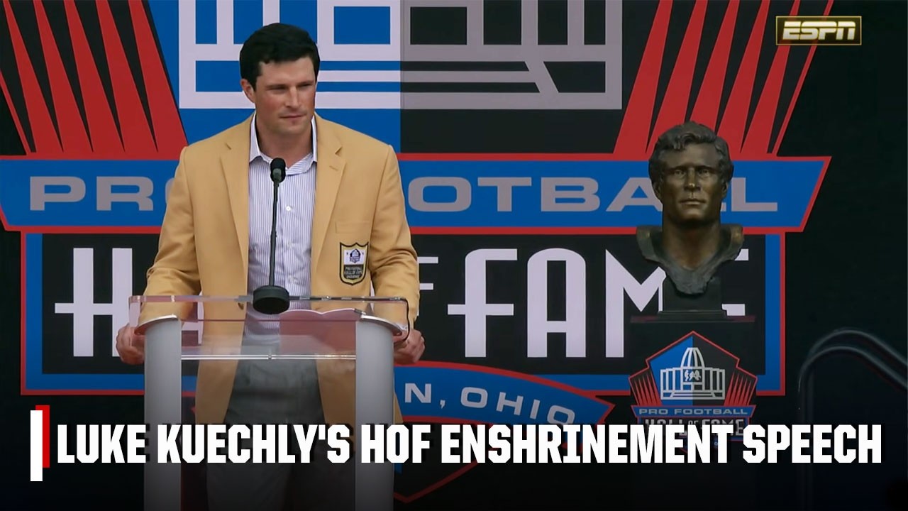 Luke Kuechly thanks family, Panthers in emotional Hall of Fame enshrinement speech | NFL on ESPN