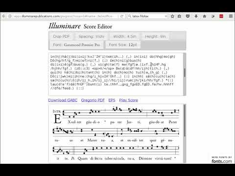 Tweaking GABC Output - Gregorio chant linebreaks