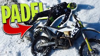 Nikoli več se ne vozim po snegu! 🤬 || 2. Moto vlog s Husqvarna FE350