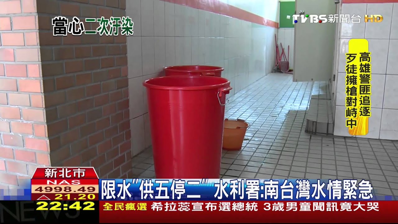 限水「供五停二」 水利署:南台灣水情緊急