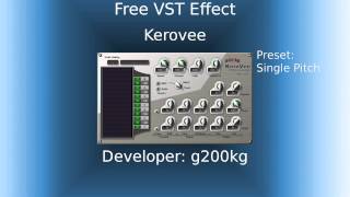 Video thumbnail for Free VST Effect - KeroVee (Pitch Correction Plugin, Like AutoTune) by FreeVstOasis