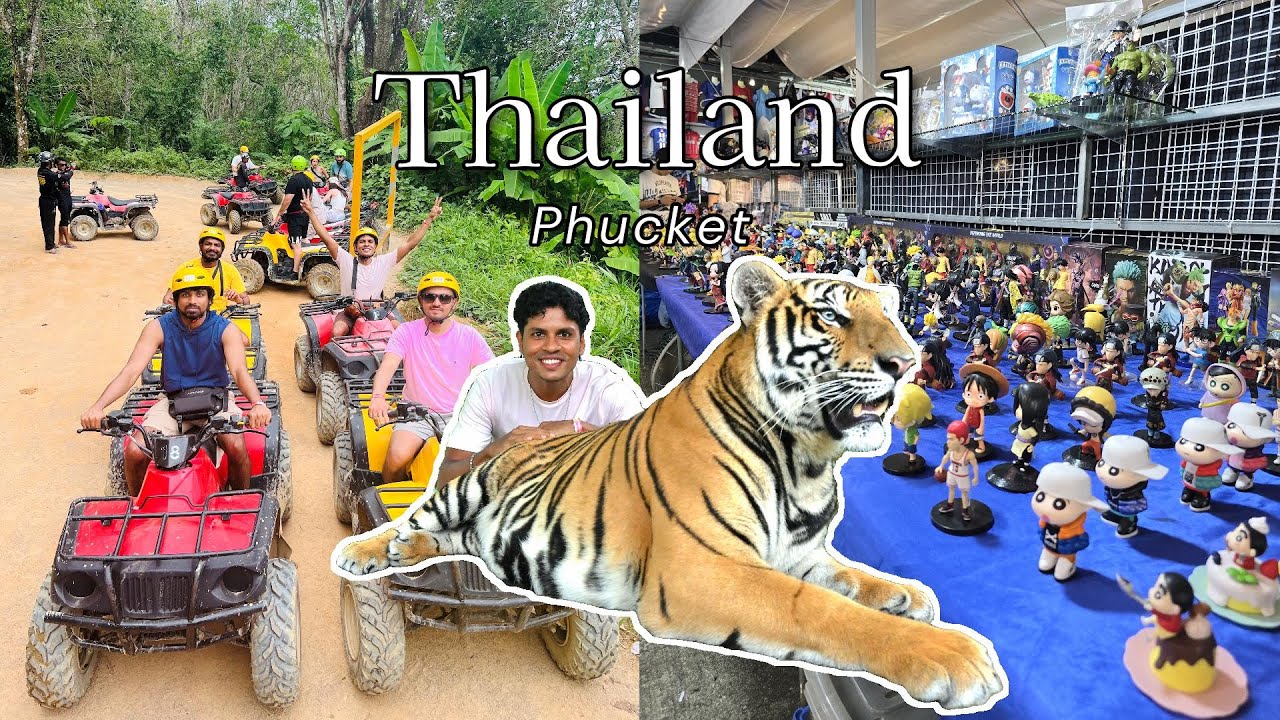 Experience the thrill as travelers cruise through the jungle on ATVs.