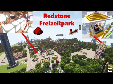 Funktionierender REDSTONE FREIZEITPARK in Minecraft Trailer / Working Amusementpark | Techbuilder