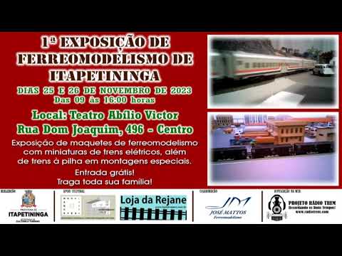 Chamada Primeira Exposição de Ferromodelismo de Itapetininga SP