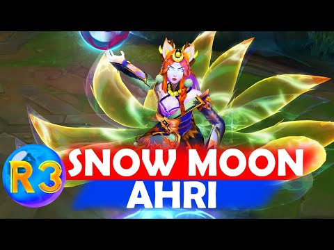Snow Moon Ahri Chroma Citrine PBE - League of Legends