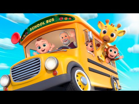 Wheels on the Animals Friends Bus | Almama - Baby Academy & Nursery Rhymes