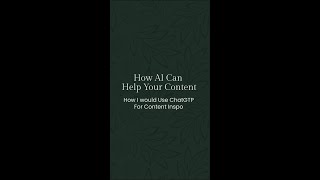 How To Use AI For Content Inspo