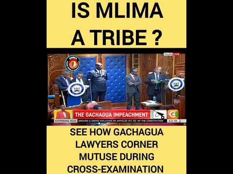 ❓Do the counties in Mlima have one tribe ❓Gachagua's council corners Mutuse #mutuse #impeachment