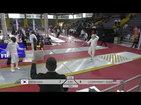 2025 113 T64 10 M E Individual Bogota COL GP YELLOW KWON KOR vs LIOZNYANSKY USA