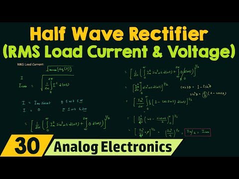 Half Wave Rectifier RMS Load Current RMS Load Voltage