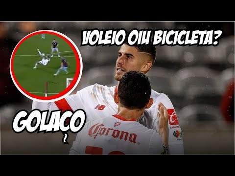 Pedro Raul, ex-Vasco, faz golaço de voleio em segundo jogo pelo Toluca