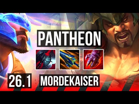 PANTHEON vs MORDEKAISER (TOP) | Good KDA: 14/1/7, 6k gold comeback | EUW Diamond | 26.1