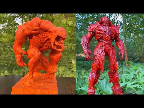 Carving Venom, Megatron, Wolverine and Superman with Wooden Blocks | Super Heroes | Handmade