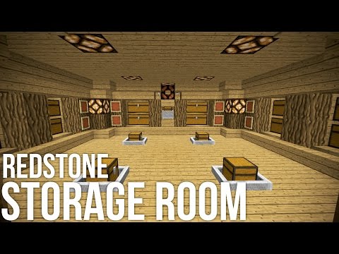 CR3WProductionz - Minecraft: Coolest Redstone Storage Room - Redstone Invention
