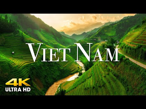 FLYING OVER VIETNAM (4K UHD) Amazing Beautiful Nature Scenery & Relaxing Music - 4K Video Ultra HD