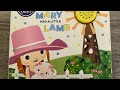 Mary Had A Little Lamb Song Nursery Rhymes Little Baby Bum Book