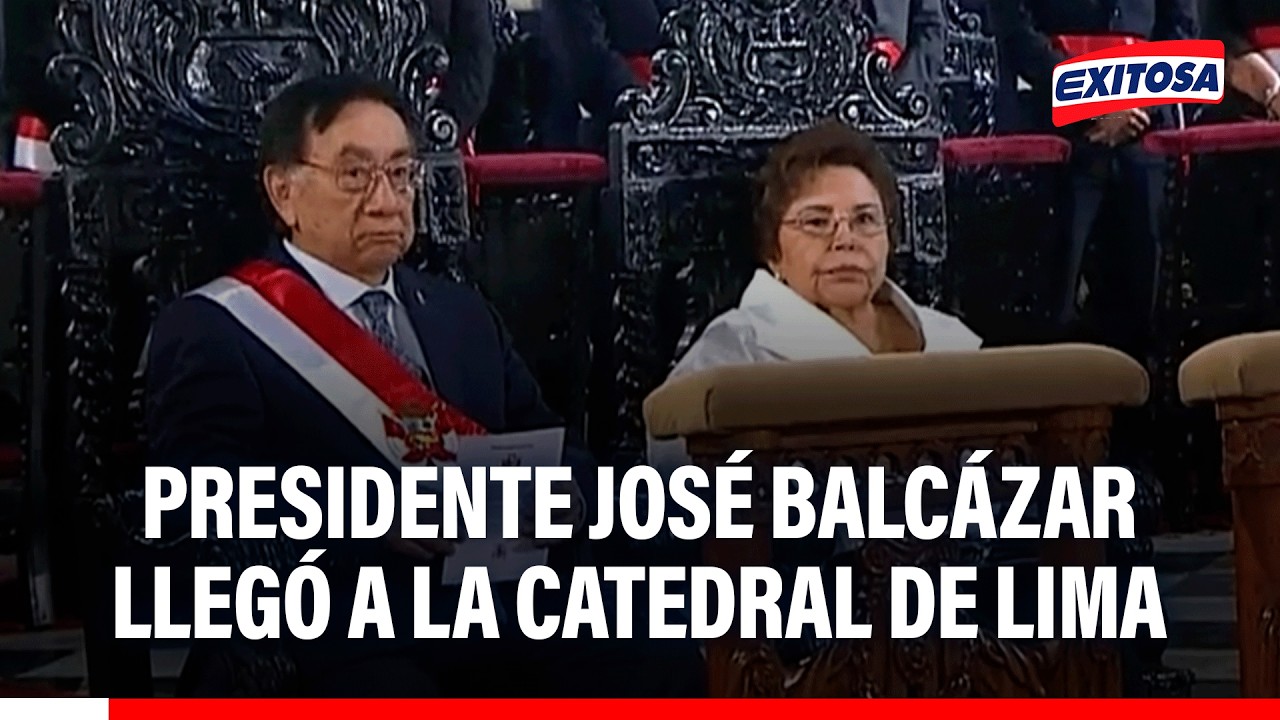 🔴🔵 Pdte. José Balcázar llegó a la Catedral de Lima pata participar de la Misa y Te Deum 2026