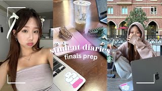 BUSY student life//cafe & library study produc