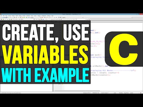 Variables Declaration and Usage in C Programming | Video Tutorial