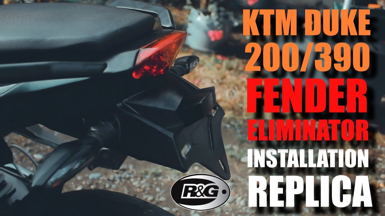 Watch video KTM Duke 200/390 Fender Eliminator Installation - R&G Tail Tidy - REPLICA! Now KTM Duke 200/390 Fender Eliminator Installation - R&G Tail Tidy - REPLICA!