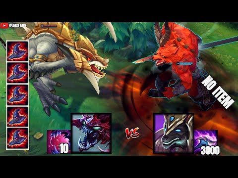 3000 STACK NO ITEM NASUS vs CHO'GATH FIGHTS & OFA Montage!